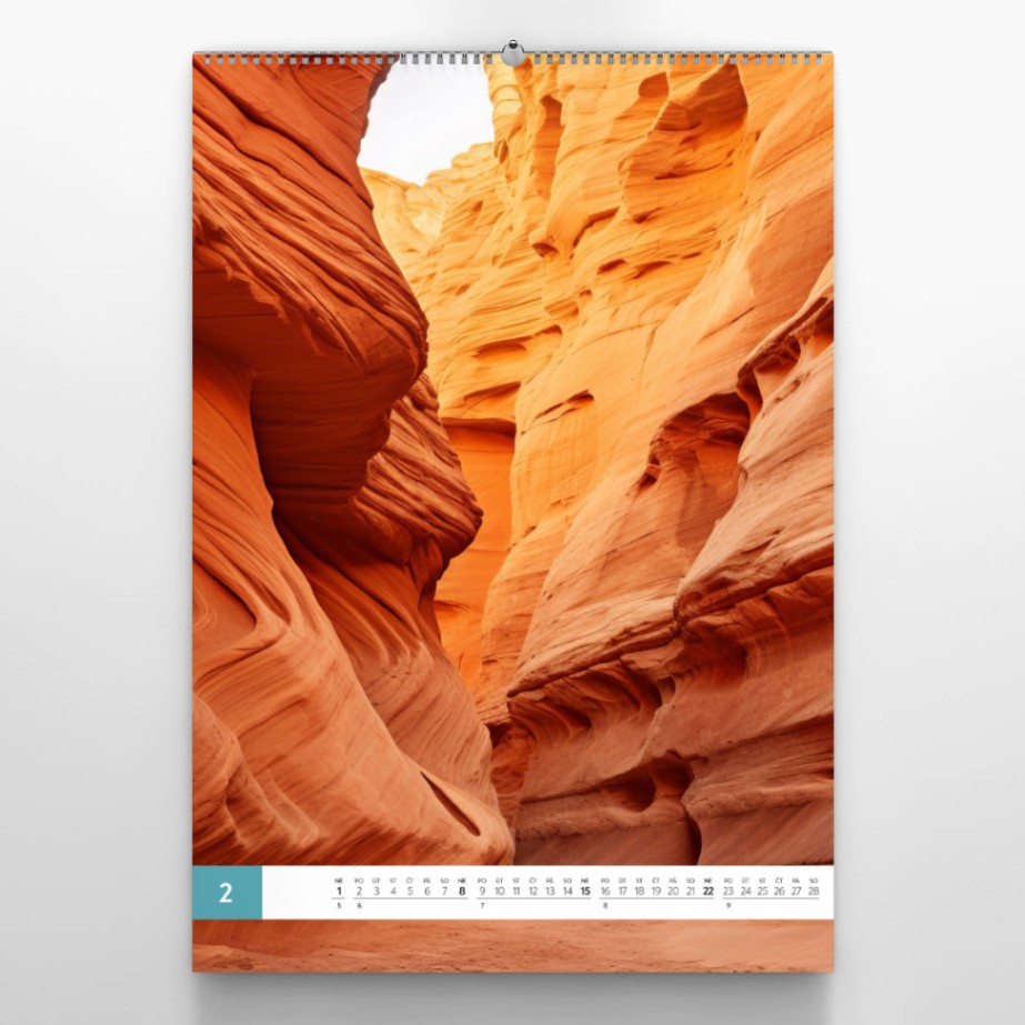 Nástenný fotokalendár Line A4 na výšku