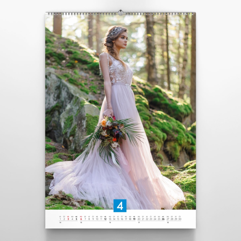 Nástenný fotokalendár Trendy A4 na výšku