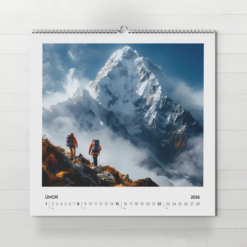 Nástenný fotokalendár Frame z vlastných fotiek, 30×30 cm