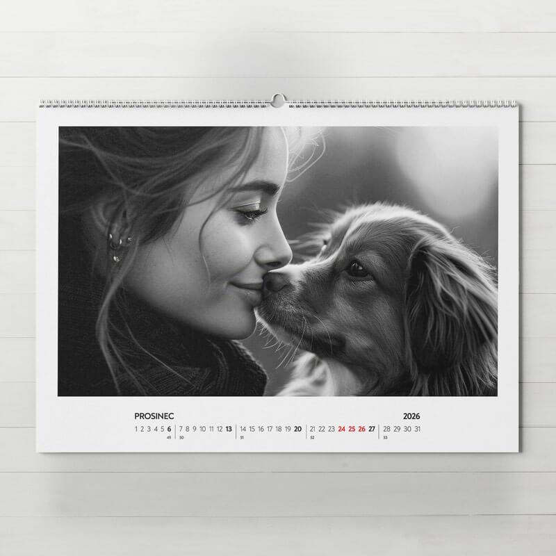 Nástenný fotokalendár Frame z vlastných fotiek, A3 na šírku