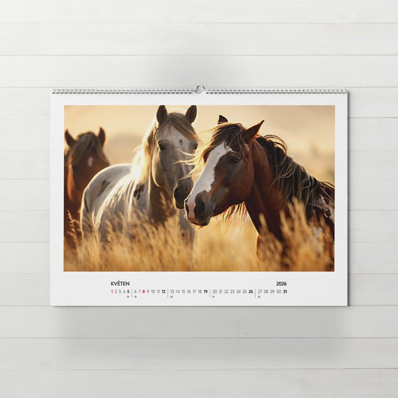 Nástenný fotokalendár Frame z vlastných fotiek, A4 na šírku