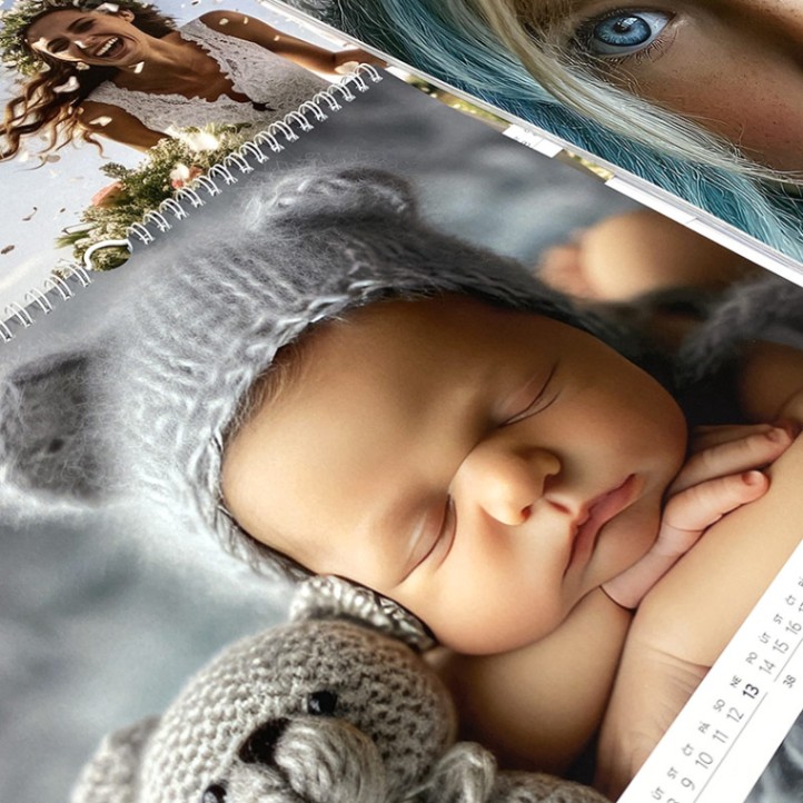 Nástenný fotokalendár Line z vlastných fotiek, 30×30 cm