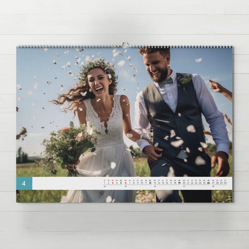 Nástenný fotokalendár Line z vlastných fotiek, A3 na šírku
