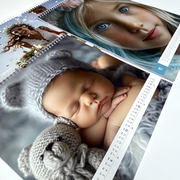 Nástenný fotokalendár Line z vlastných fotiek, A3 na výšku