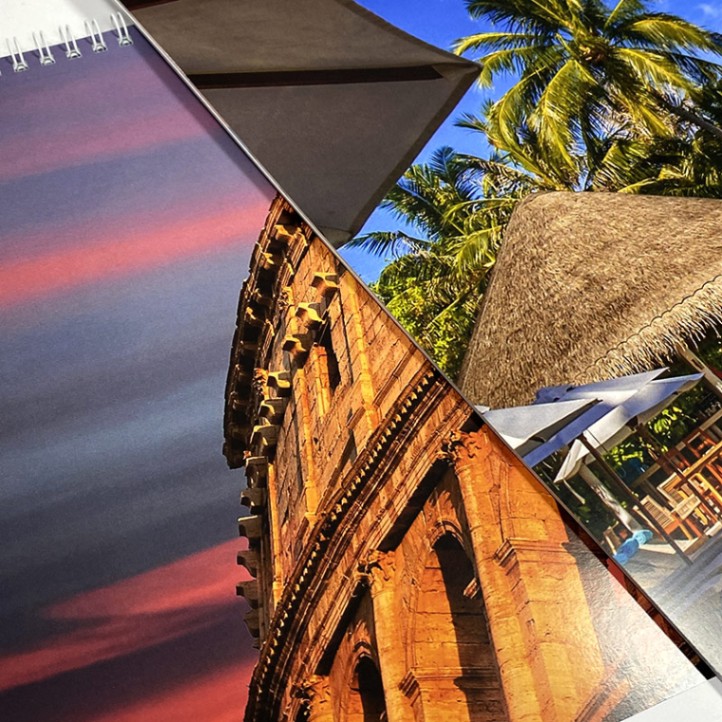 Nástenný fotokalendár Line z vlastných fotiek, A4 na šírku