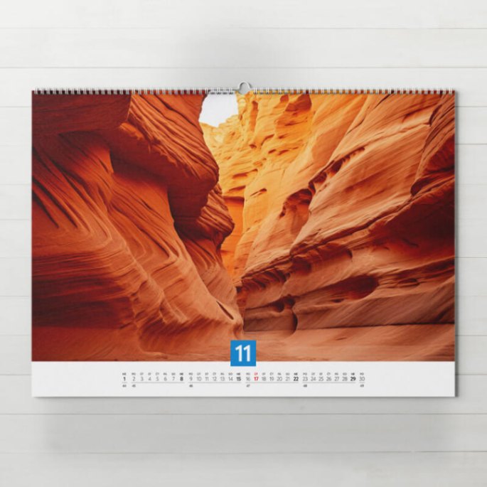 Nástenný fotokalendár Trendy z vlastných fotiek, A3 na šírku