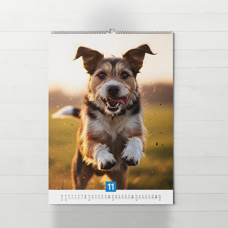 Nástenný fotokalendár Trendy z vlastných fotiek, A4 na výšku